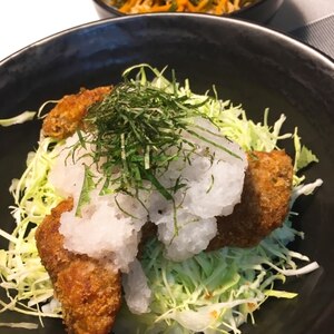 イベリコ豚でё大葉おろしカツ丼